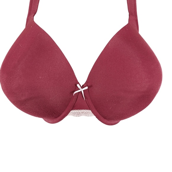 Cacique Lightly Lined Full Coverage Burgundy Bra Women's Size 44DDD - Picture 8 of 14